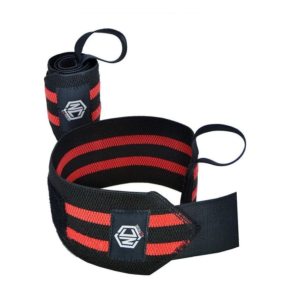 2X Munhequeira Elástica Nc Extreme Crossfit Musculação Lpo