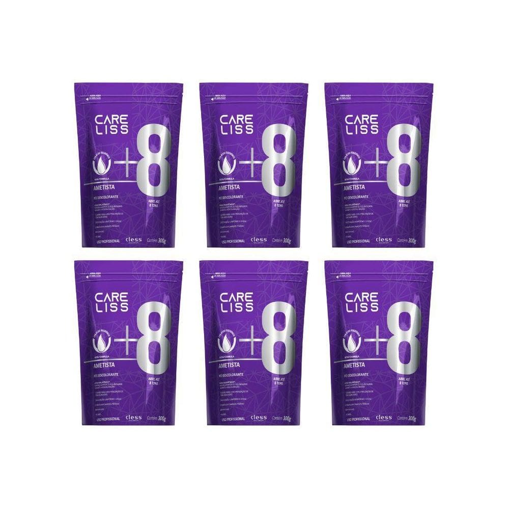 Po Descolorante Care Liss 300G Ametista - Kit Com 6Un