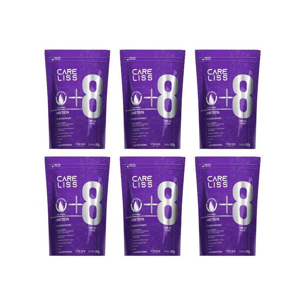 Po Descolorante Care Liss 300G Ametista - Kit Com 6Un