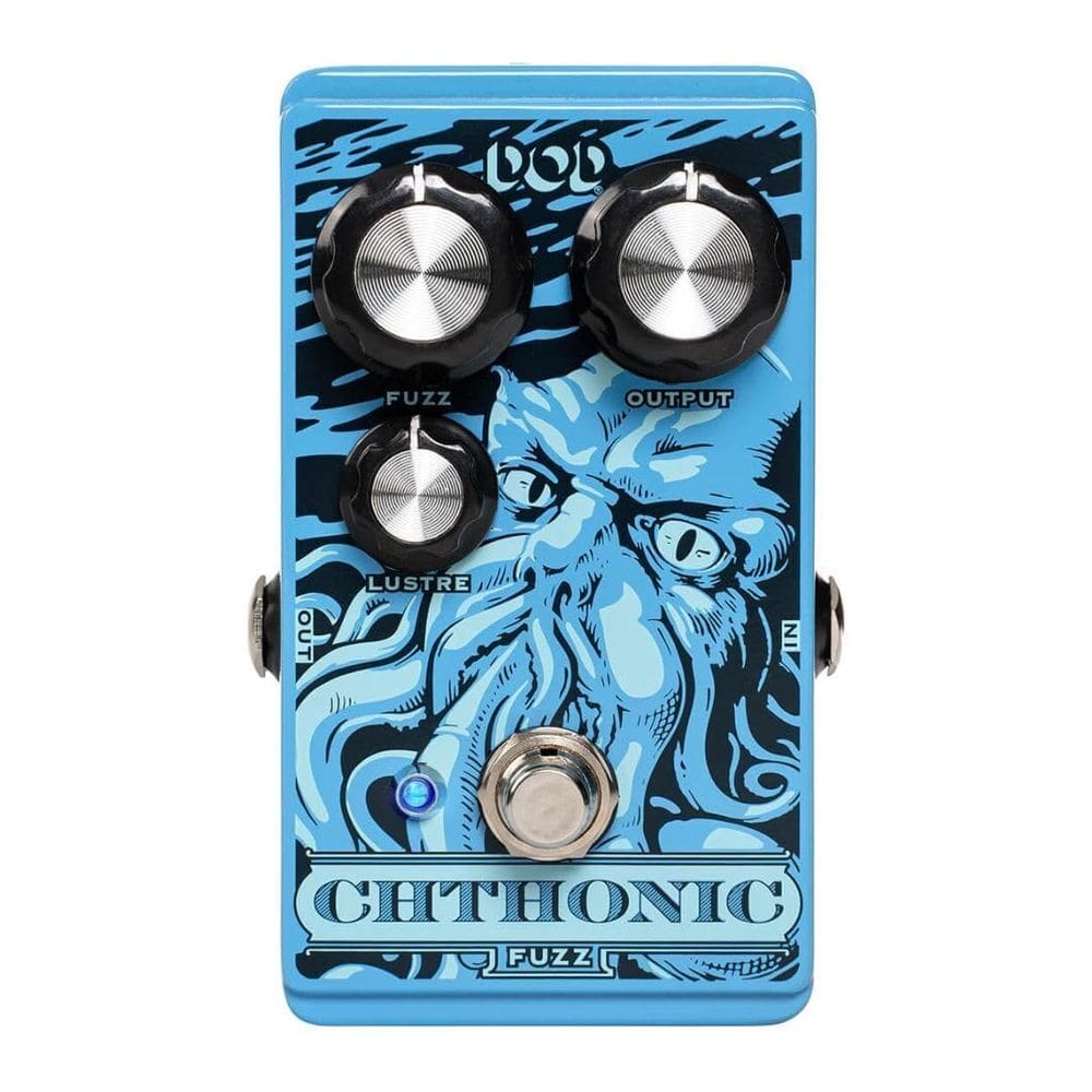 Pedal Fuzz Digitech DOD-CHTHONIC para guitarras mais brilhantes
