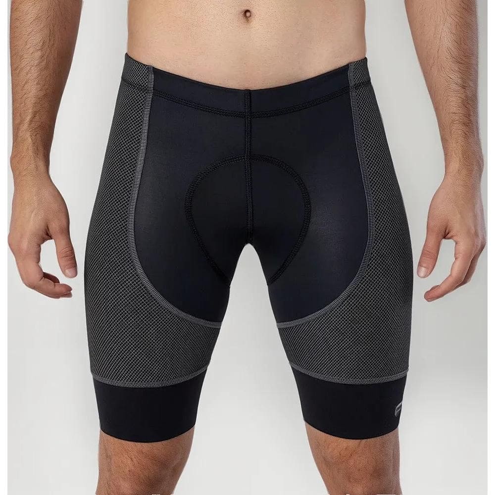 2X Bermuda De Ciclismo Cycle7 Masculina Elite Carbon Gel 140