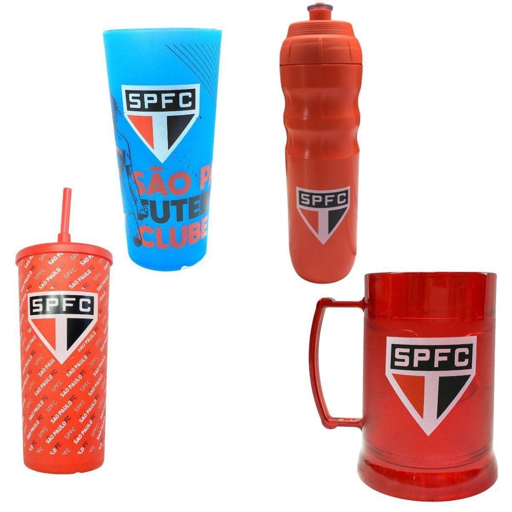 Kit Squeeze 550Ml+ Caneca Gel 300Ml+ 2 Copo Infantil Canudo