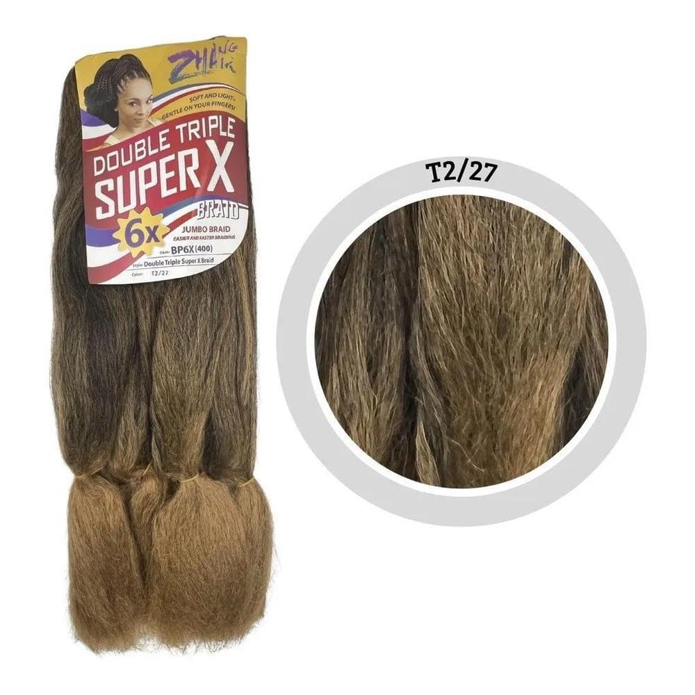 2X Apliques De Cabelo Sintético Zhang Hair Estilo Entrelace,