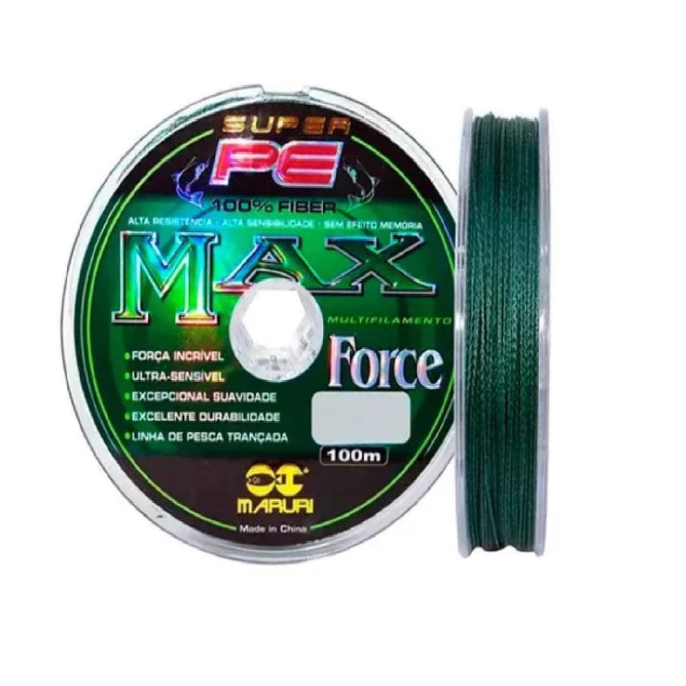 Linha Pesca Multifilamento Maruri Max Force 4X 0.24Mm - 100M