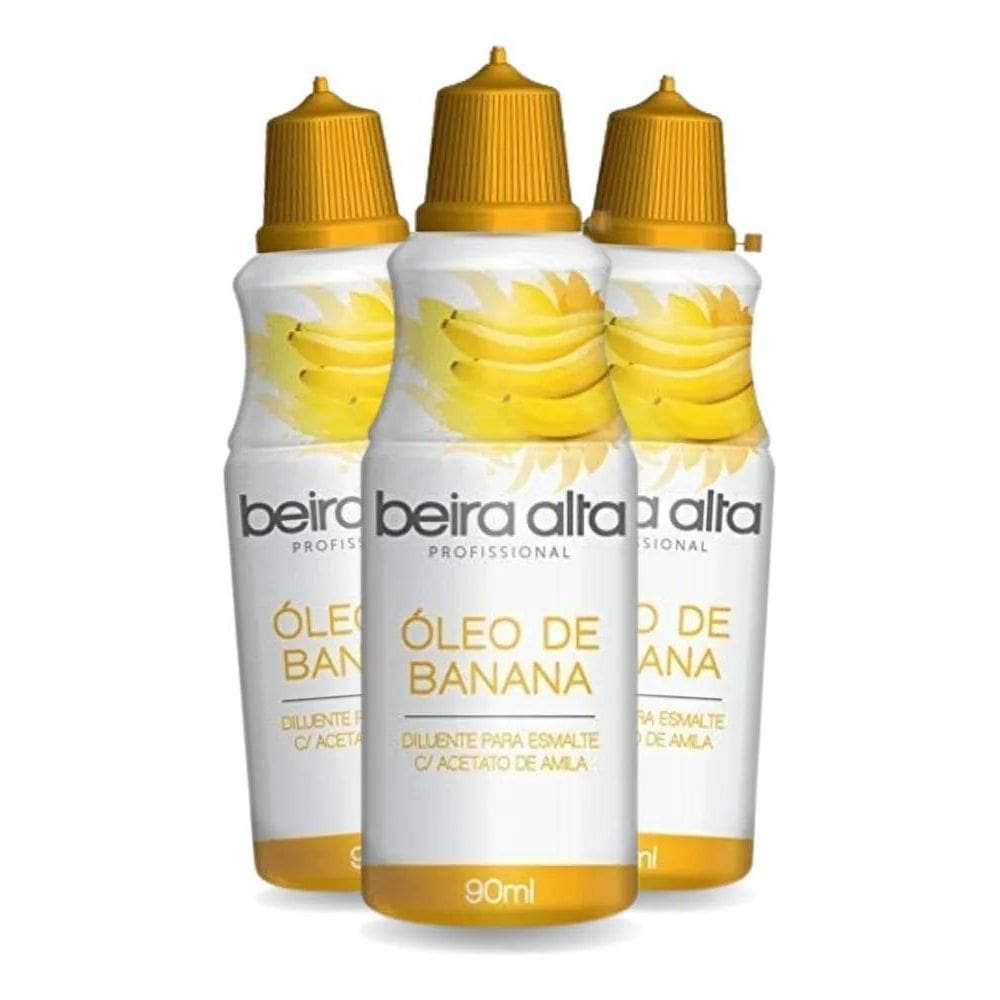 2X Kit 3 Óleo De Banana Beira Alta Diluente Para Esmalte 90M