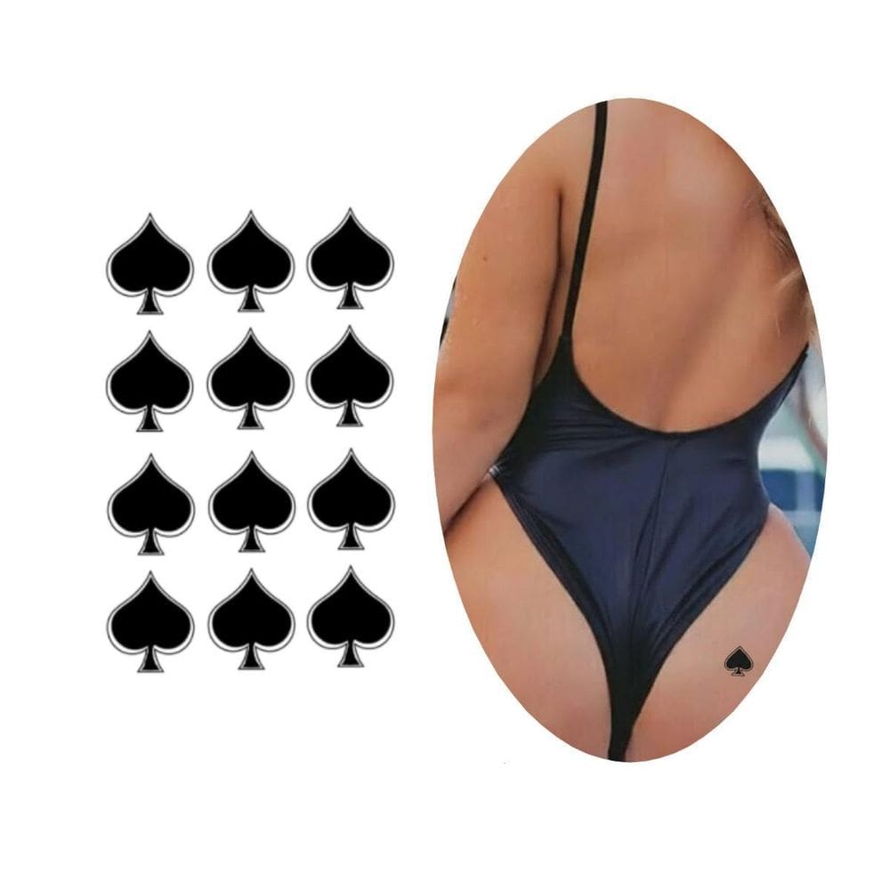 Tatuagem Temporária Rainha Copas Hotwife Sutil Delicada
