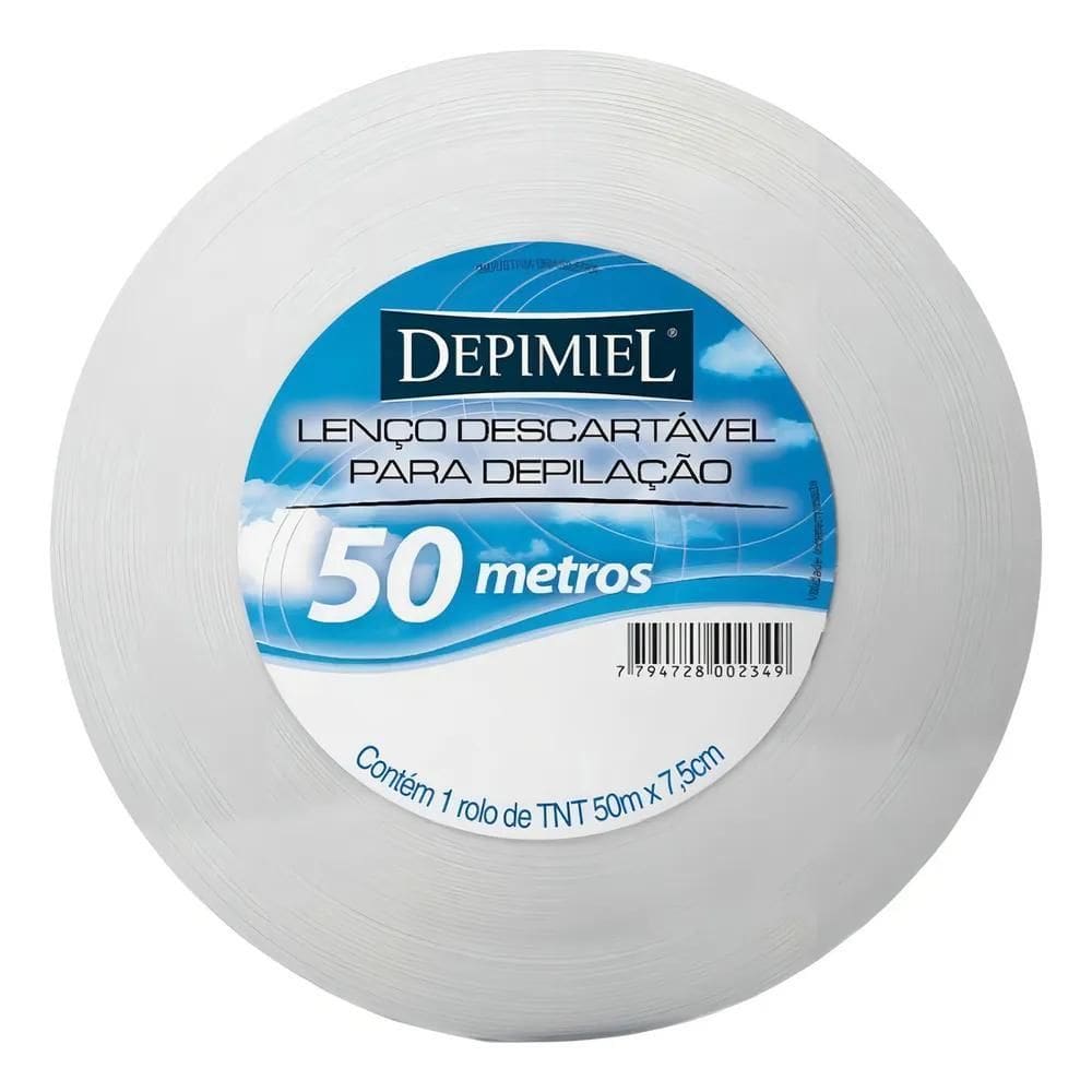 2X Lenço Tnt Descartável Depimiel Para Depilação Rolo 50 Met
