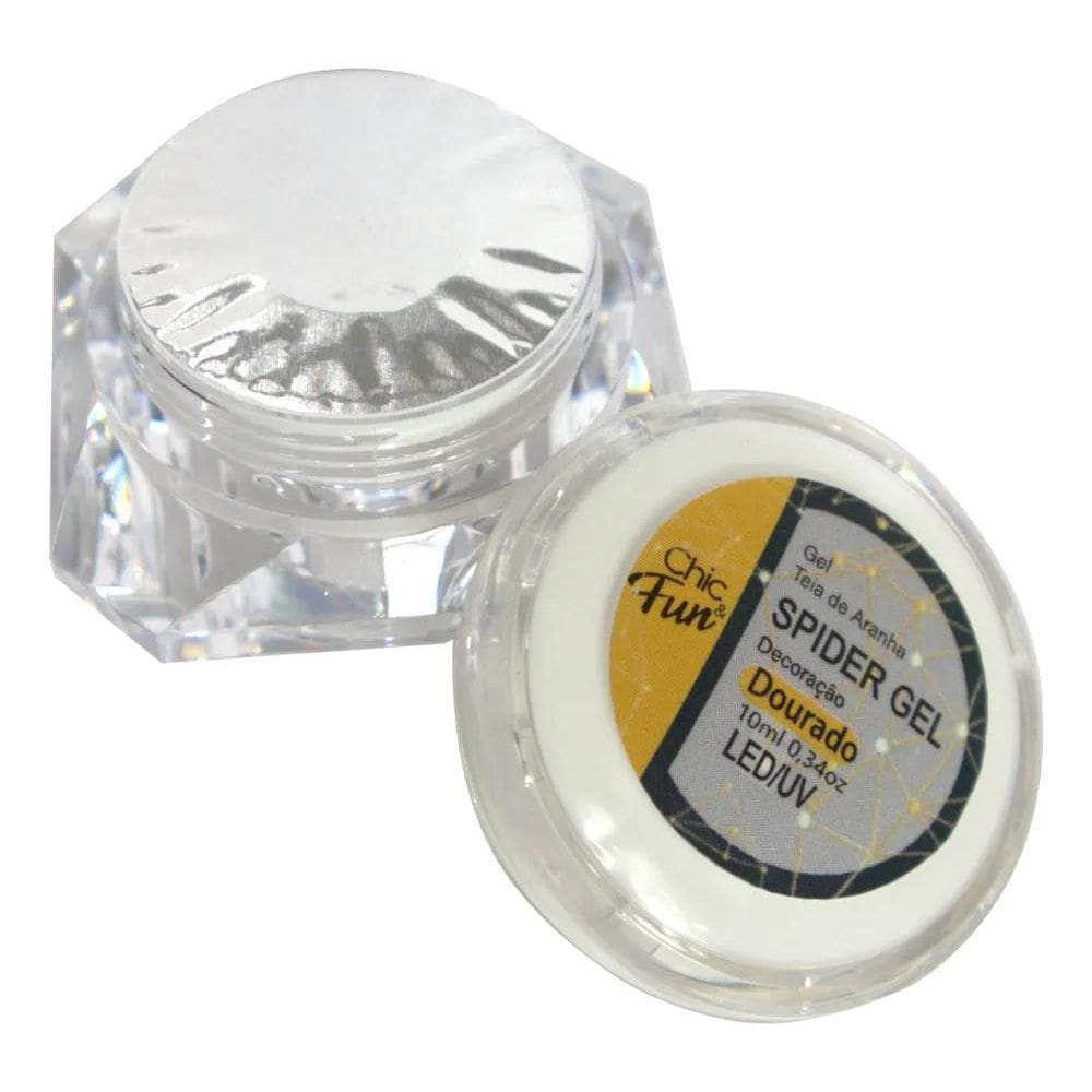 2X Spider Gel Teia De Aranha Uv Led 10Ml - Chic & Fun