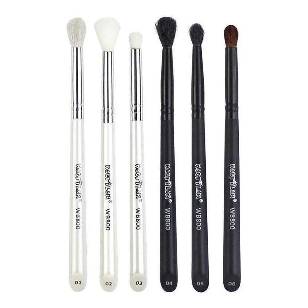 2X 01 Kit De 6 Pincéis Para Maquiagem Macrilan Wb800 Cor Pre