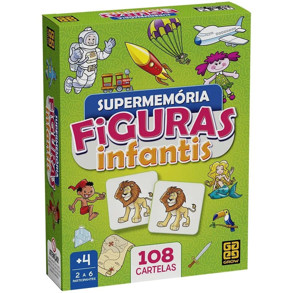 Jogo Da Memória Super Memória Figuras Infantis - Grow 02646