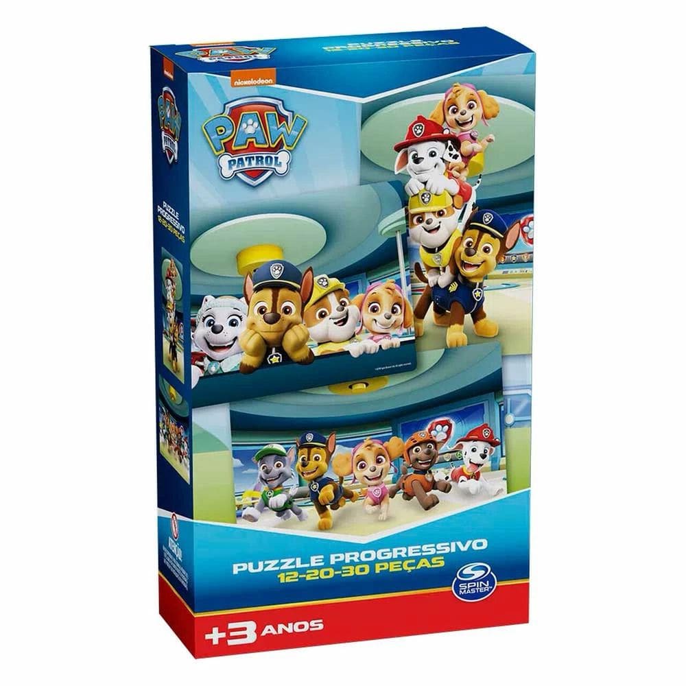 Quebra Cabeça Progressivo Patrulha Canina - Grow 03355