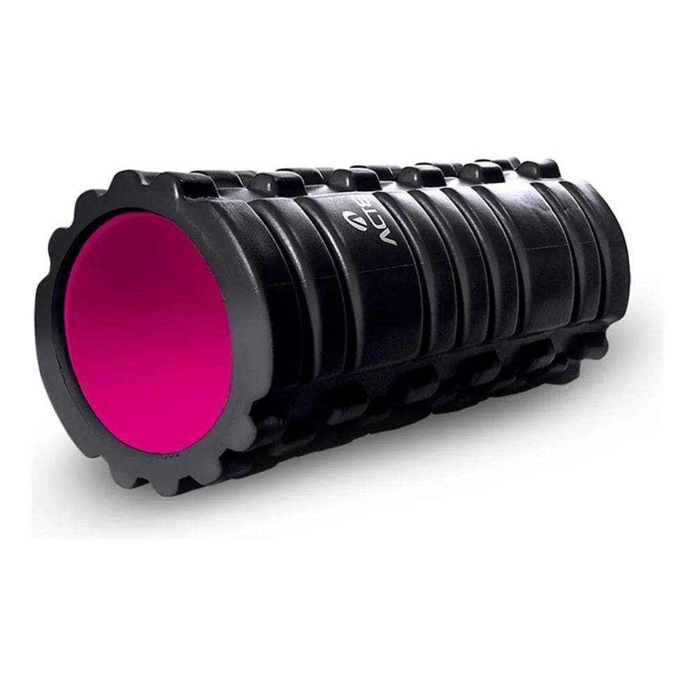2X Rolo De Massagem Miofascial Rigido 33Cm Rosa Acte Sports