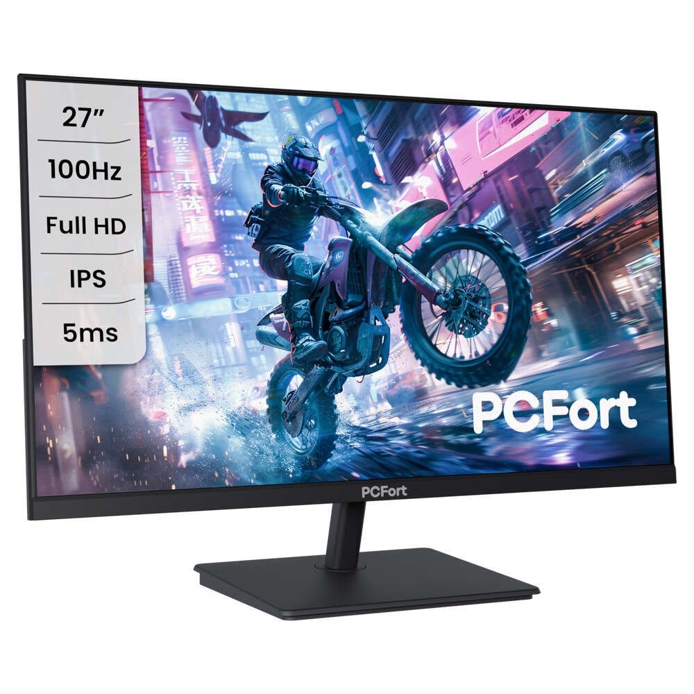 Monitor PCFort Gamer T2710 27” IPS Full HD 100Hz HDMI VGA VESA