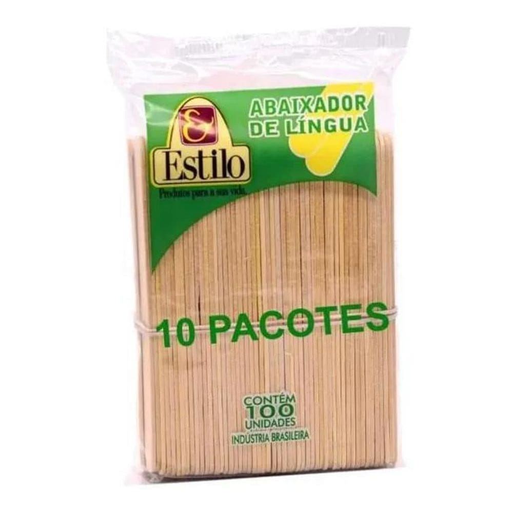 2X 1000 Abaixador De Língua Palito Espátula Madeira Depilaçã