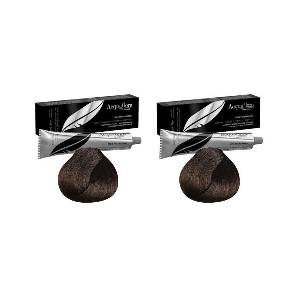 Coloraçao Acquaflora Perm 6.3 Louro Escuro Dourado - Kit 2Un