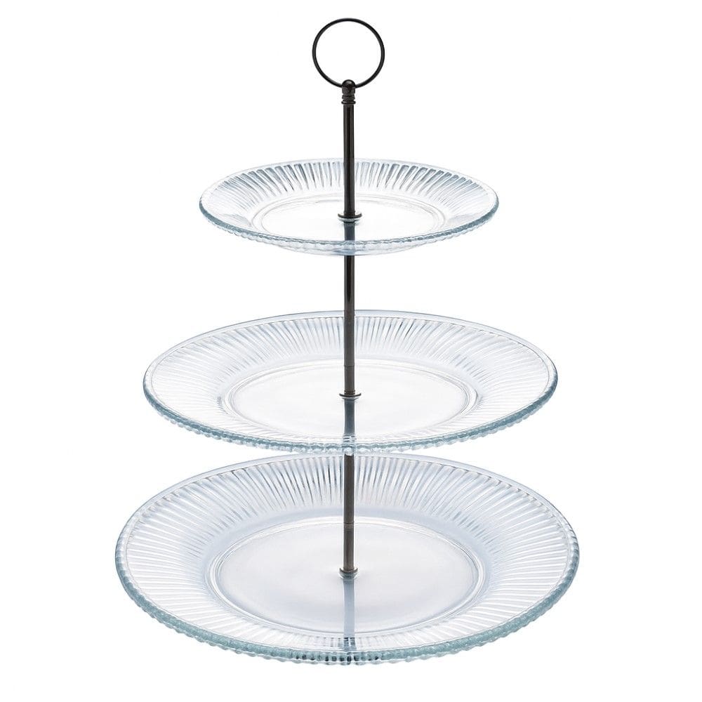 Porta Doces de Cristal 3 Andares Renaissance 18,5/26,5/31,5 x 35 cm Lyor