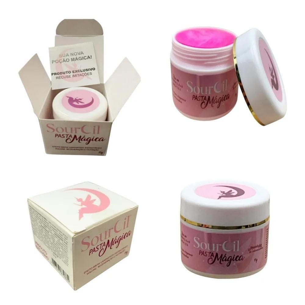 2X Kit Designer Sobrancelha 5 Pasta Gel Modelador Nutrição 1