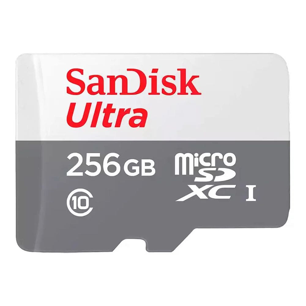 Cartão de Memória Micro SD Sandisk Ultra 256GB 100MBs