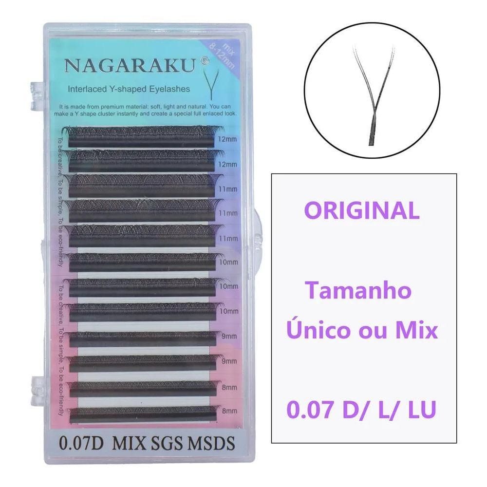 2X Cílios Entrelaçados Y Nagaraku Pra Volume Russo E Brasile