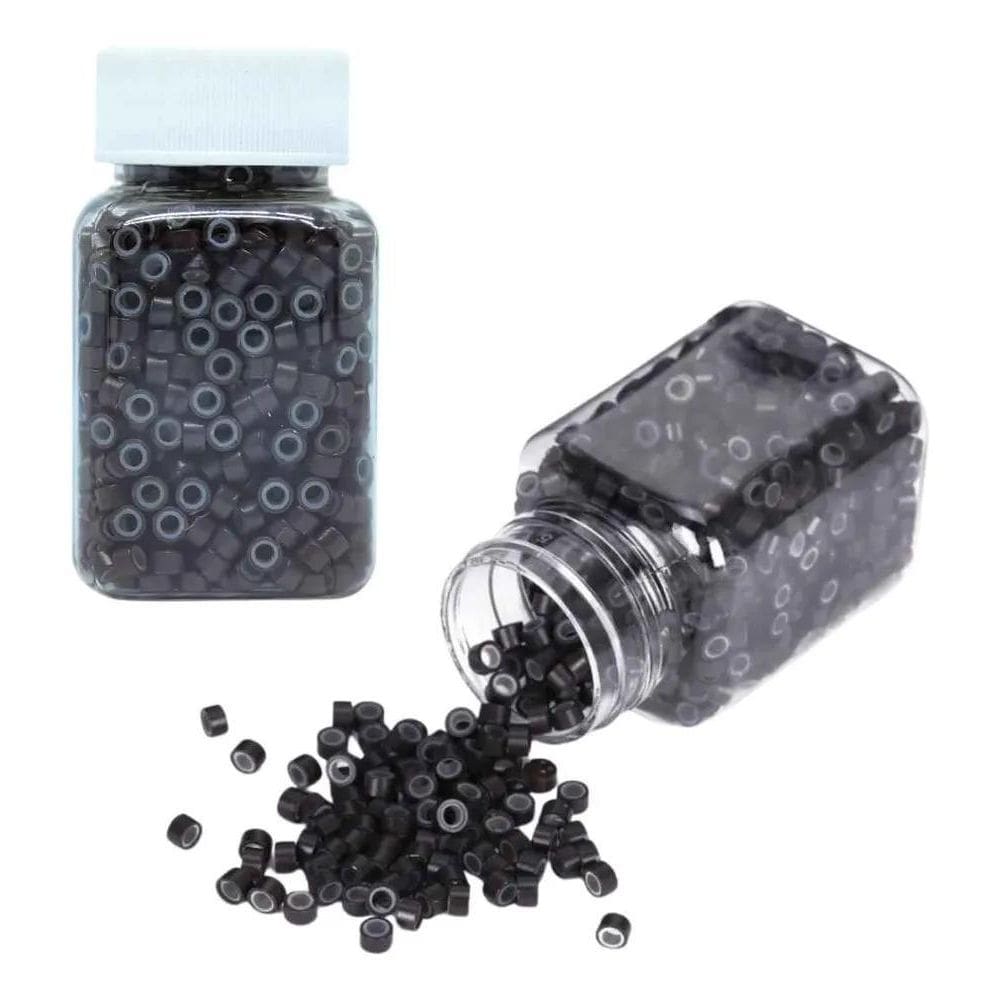 2X Micro Link P/Alongamento Mega Hair Com Silicon 1000 Unida