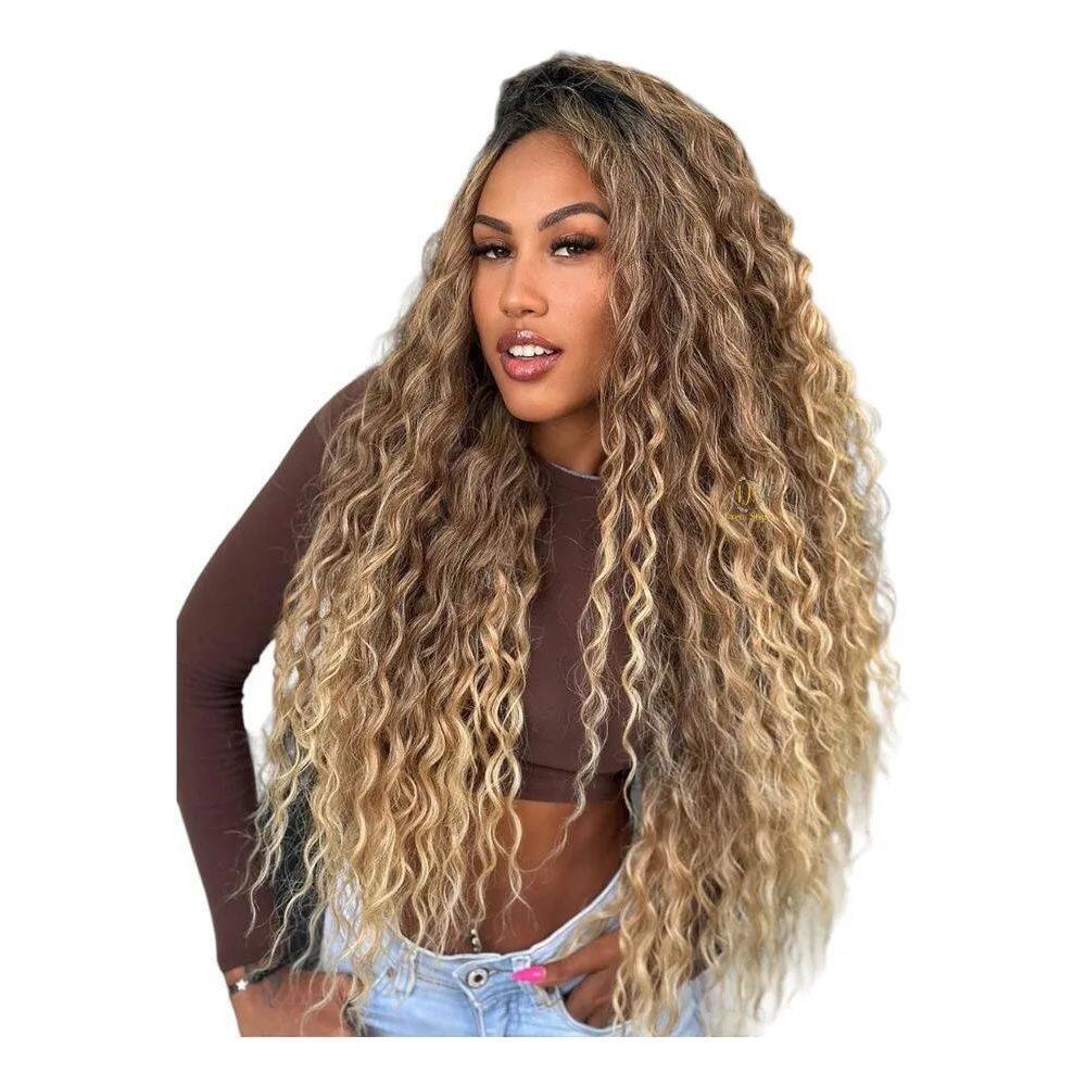 2X Cabelo Cacheado Bio Fibra Anjo Plus Morena Iluminada 320G