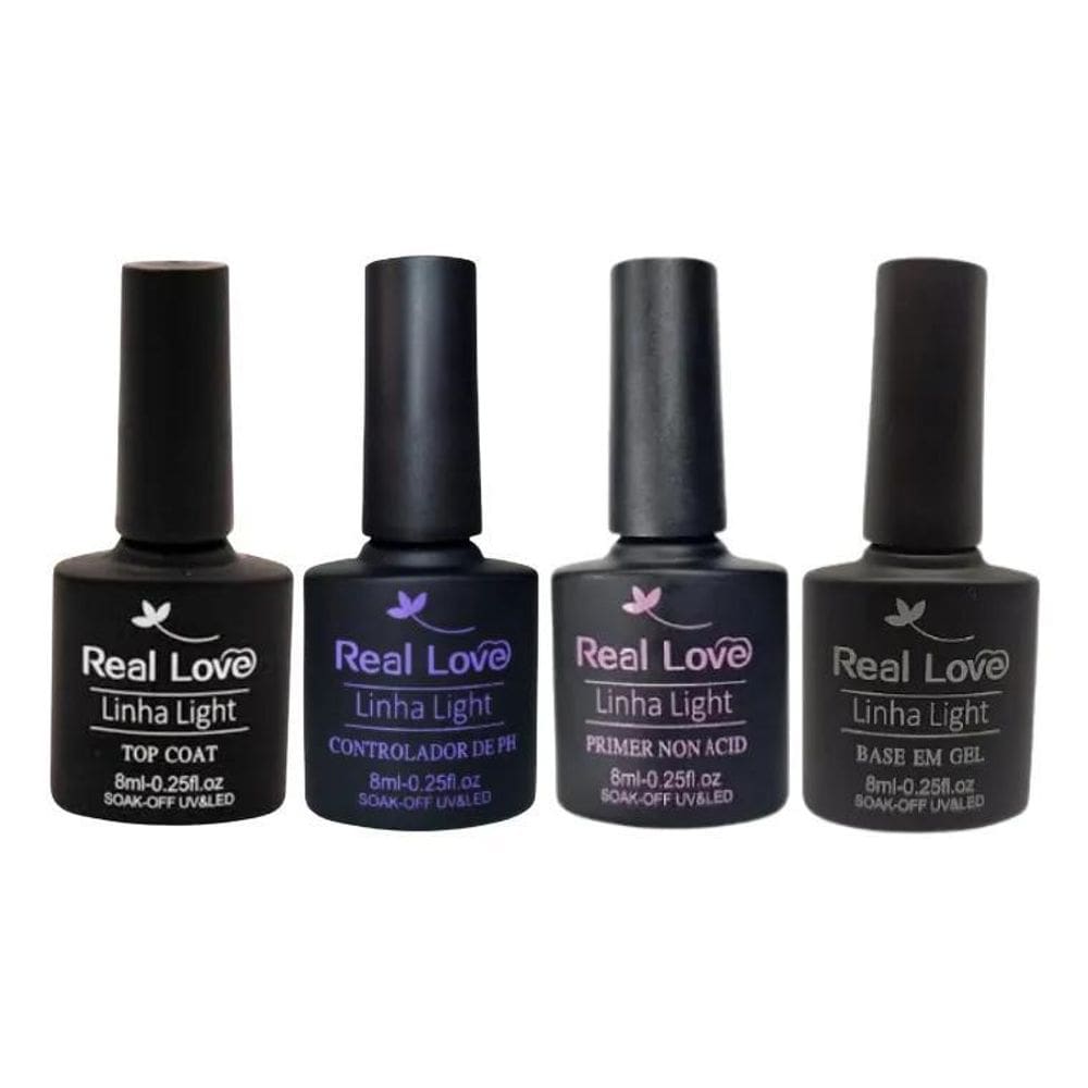 Kit Blindagem Real Love Preparadores E Finalizadores Cor Tra