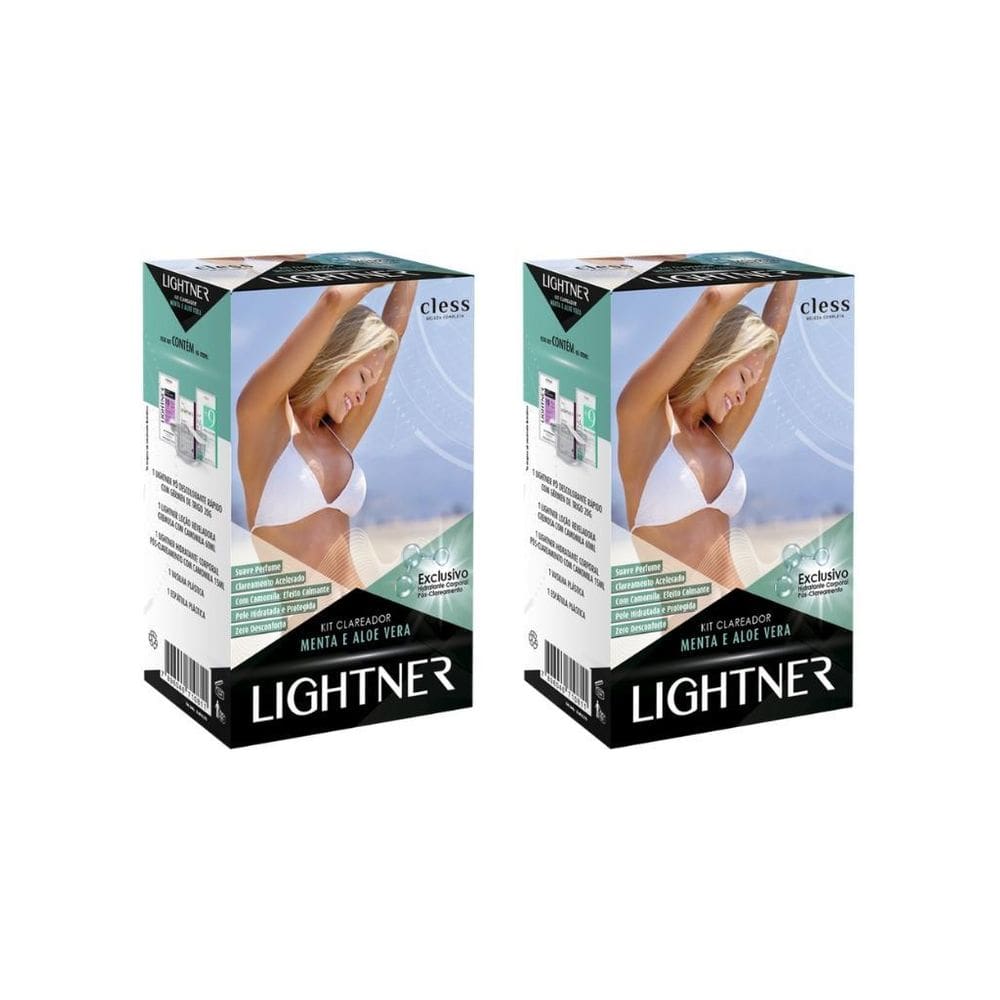 Descolorante Lightner Menta Aloe Vera 20G Kit 2 Unidades