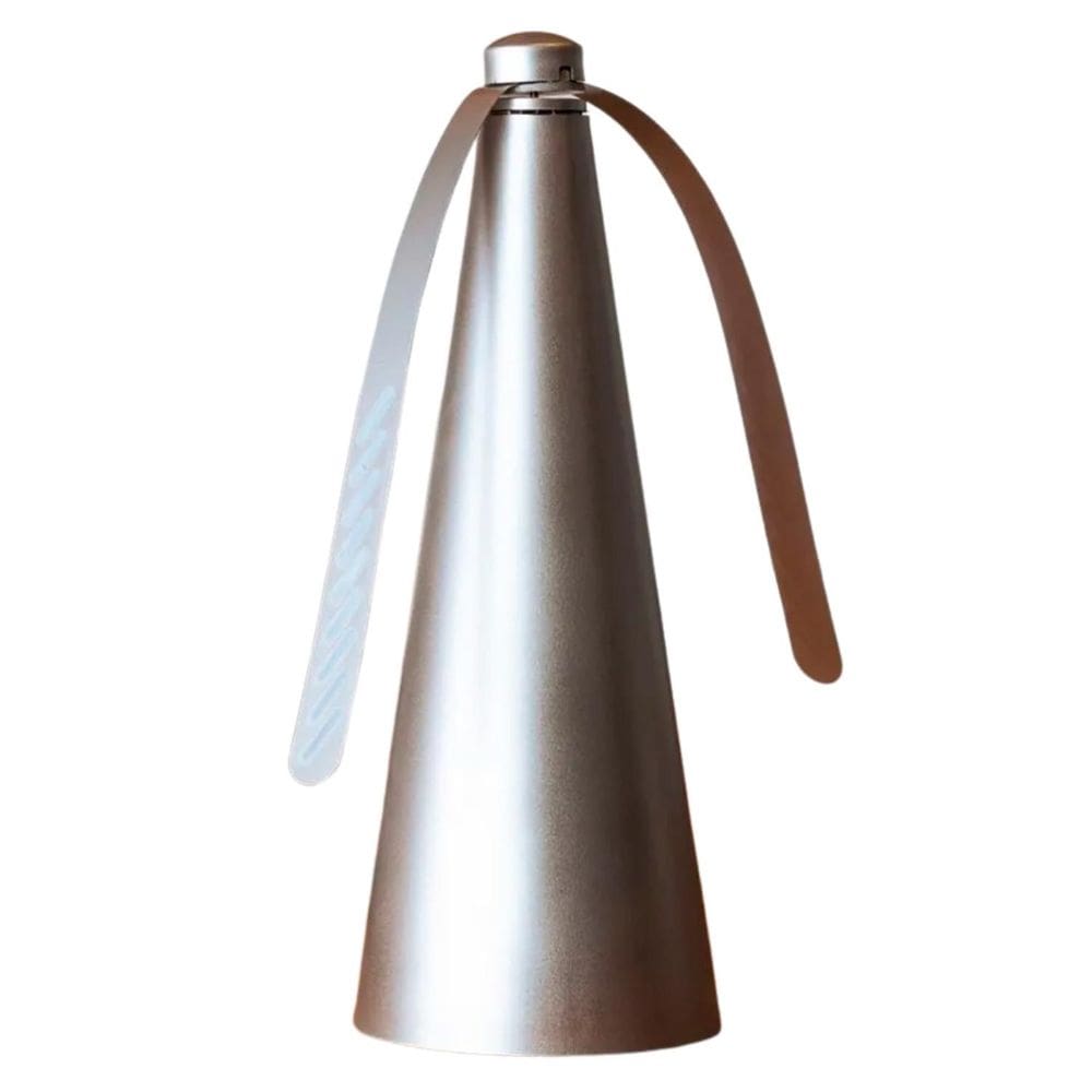 Ventilador Repelente de Mesa Lyor 26x9 cm Prata