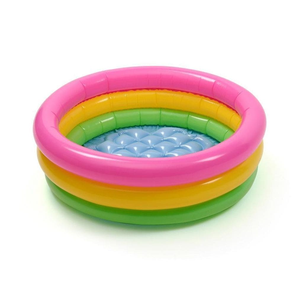 Piscina Inflável 3 Cores Pvc 61X22Cm 90Litros