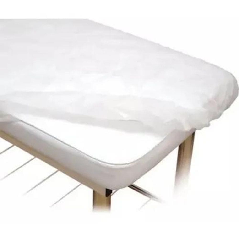 2X 10 Lençol Descartável Maca Hospitalar 90X220 Tnt C Elásti