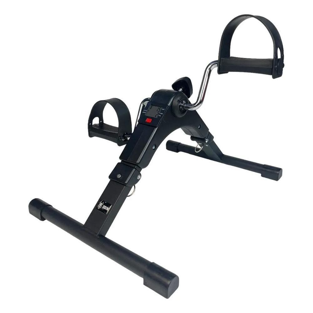 2X Mini Bike Ergométrica Dobrável Com Monitor Lcd Preto Odin