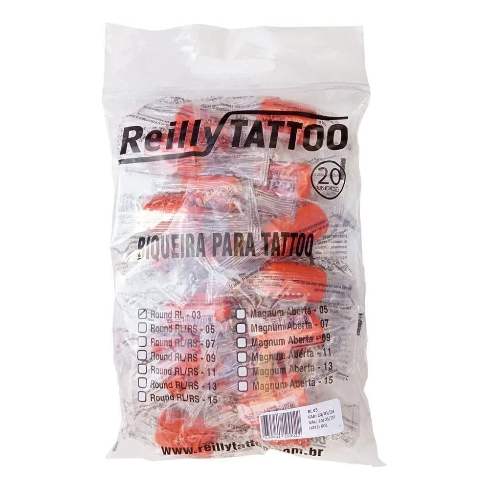 2X Bico Biqueira Reilly Tattoo 20Un Tipo Eletric Ink P Tatua