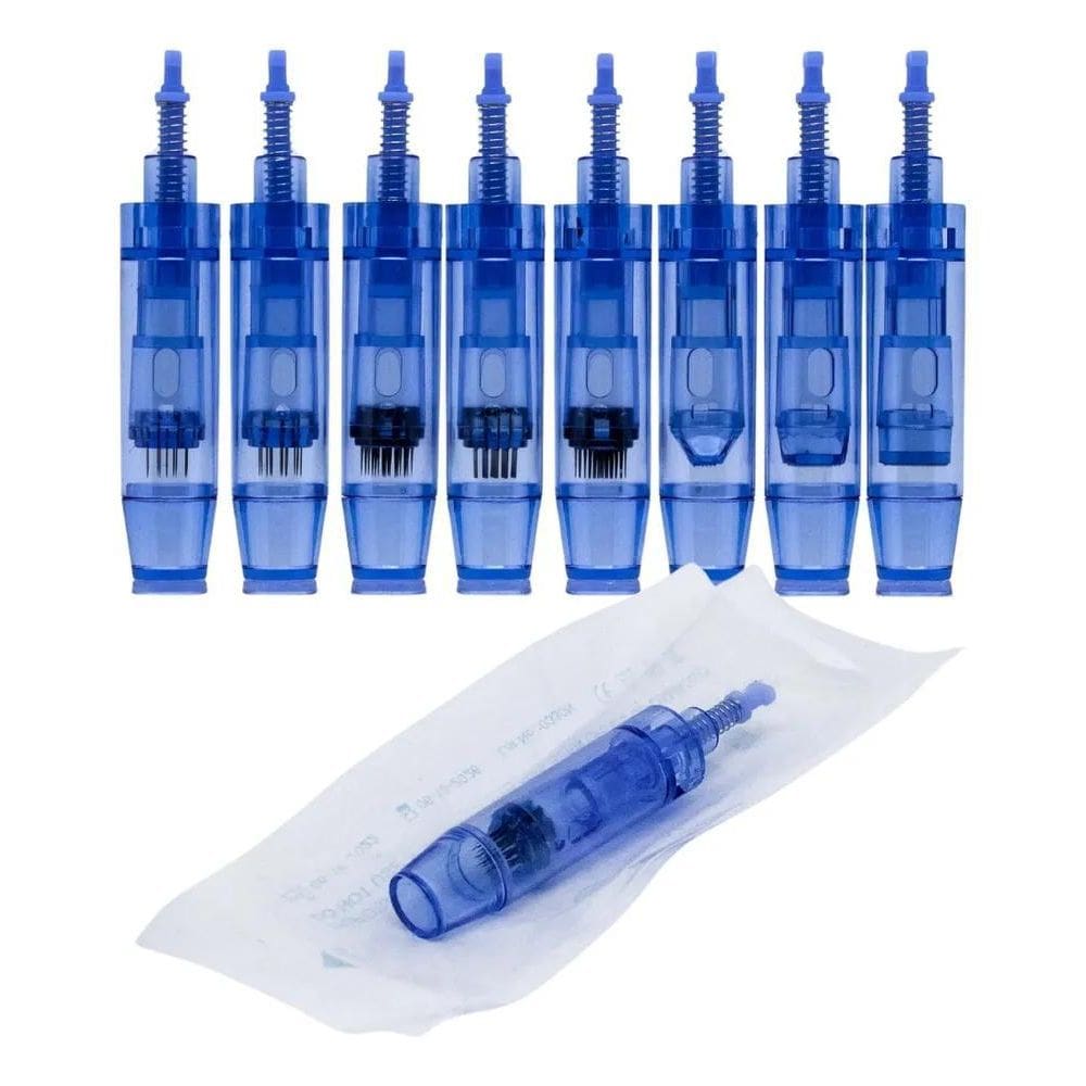2X Kit 10 Cartuchos Ponteiras Derma Pen Agulhas Nano 12 36 4