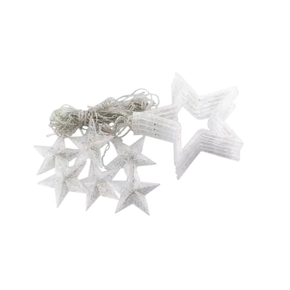 Cascata 138Led Estrela Com 8 Funções Branco Quente - 220V