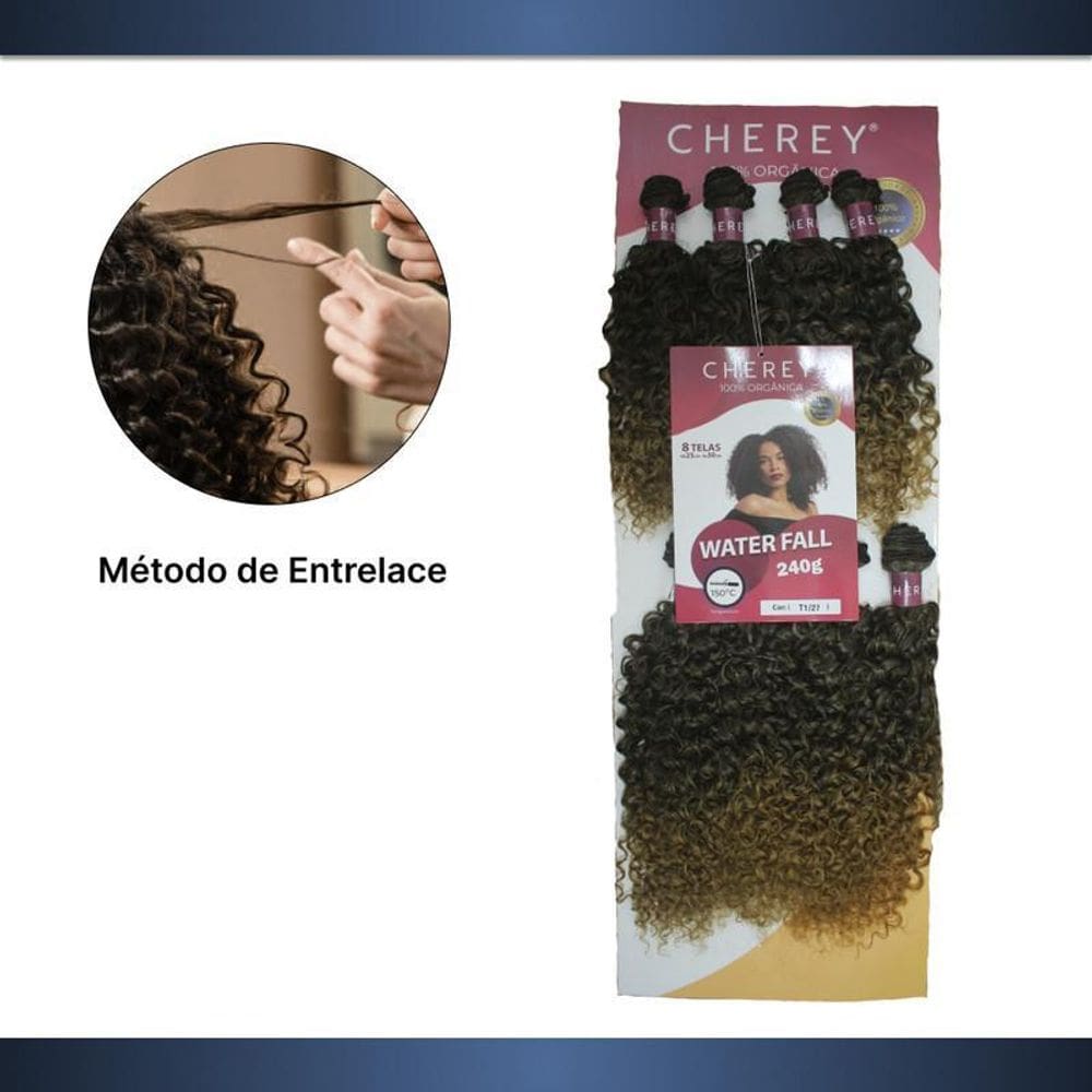 Cabelo Orgânico Cacheado Water Fall 240G Entrelace
