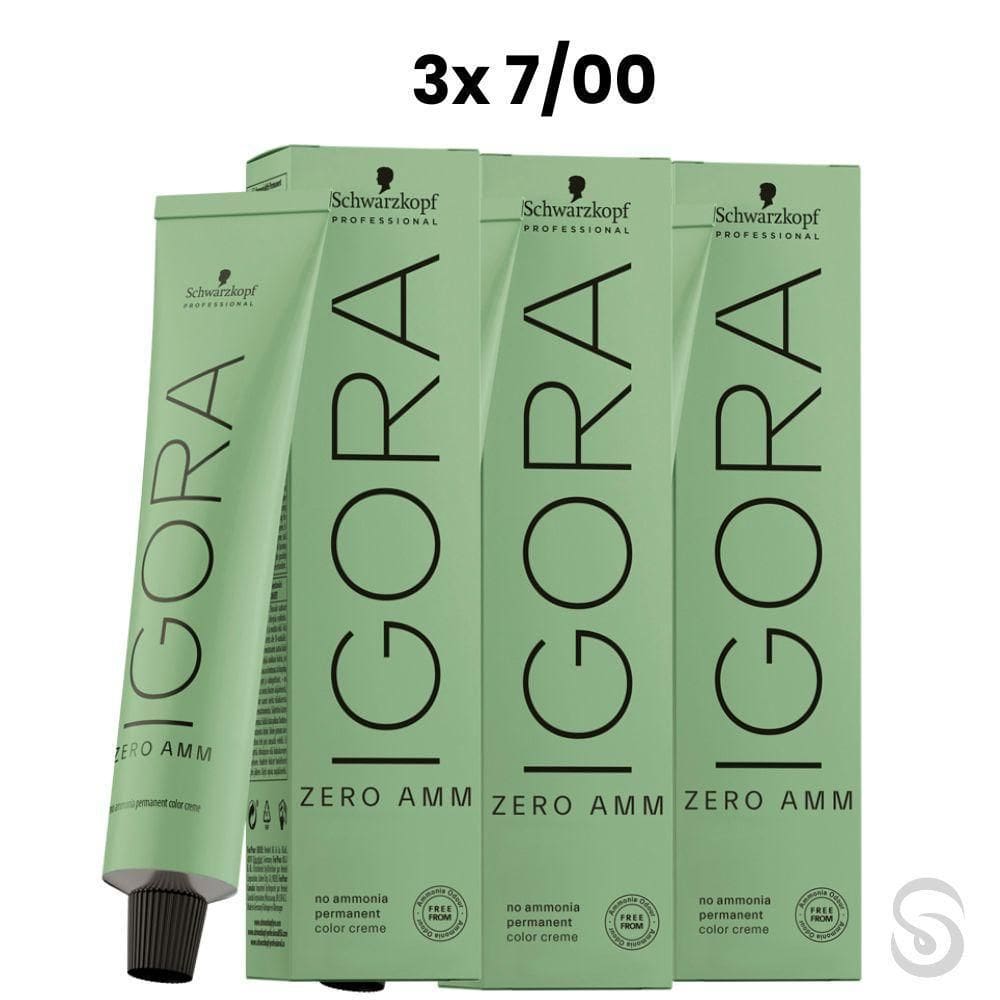 Igora Zero Amm 3X7/00 Louro Médio Natural Ex. 60Ml