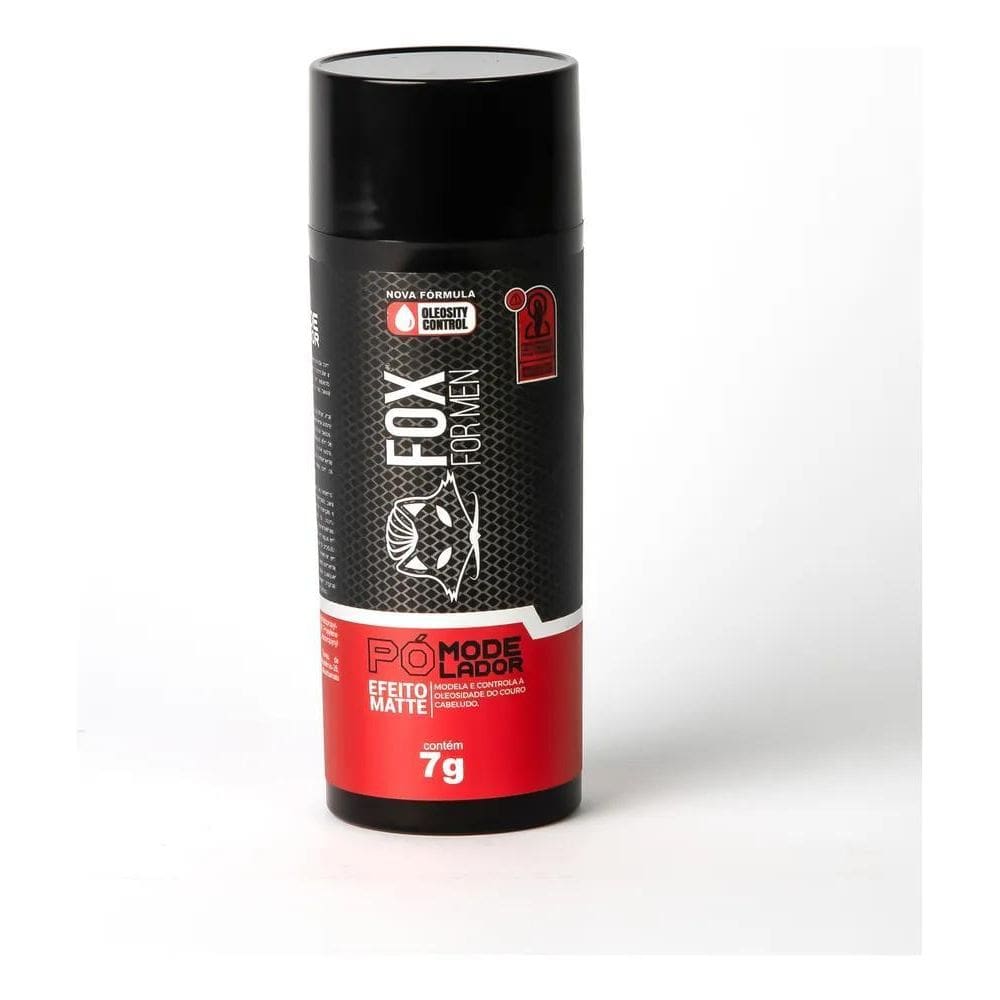 2X Pó Modelador Fox For Men 7G Volume E Textura Para Cabelo