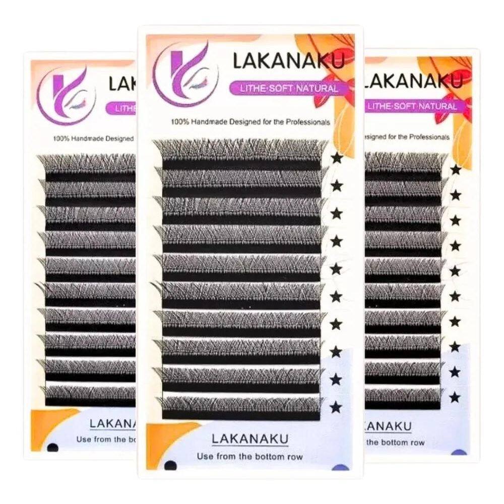 2X Cílios Y Lakanaku Volume Brasileiro Mix E Tamanho Único