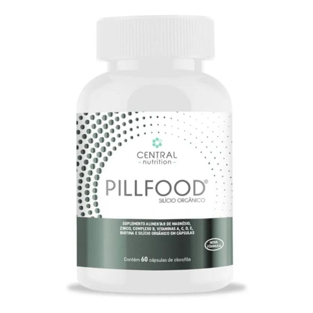 2X Pillfood Cabelo E Unha Silício Organico Central Nutrition