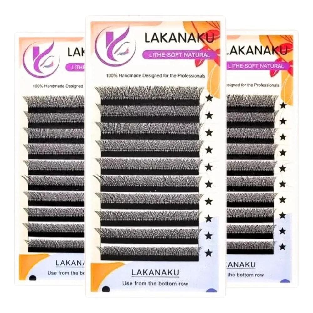 2X Cílios Y Lakanaku Volume Brasileiro Mix E Tamanho Único