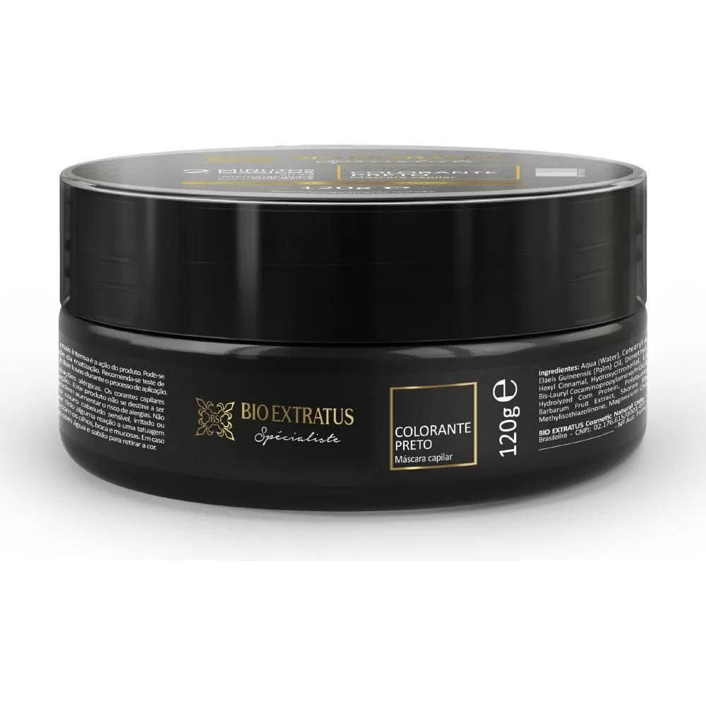 2X Máscara Colorante Preto 2 Minutos Mágicos Bio Extratus 12