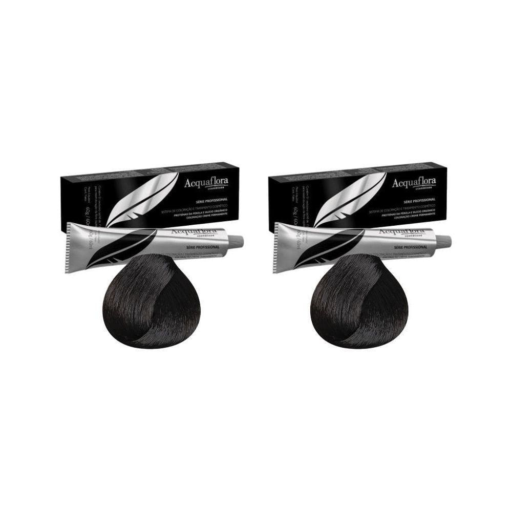 Coloraçao Acquaflora Perm 5.7 Castanho Claro Marrom -Kit 2Un