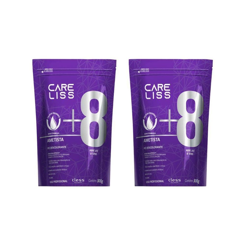 Po Descolorante Care Liss 300G Ametista - Kit Com 2Un