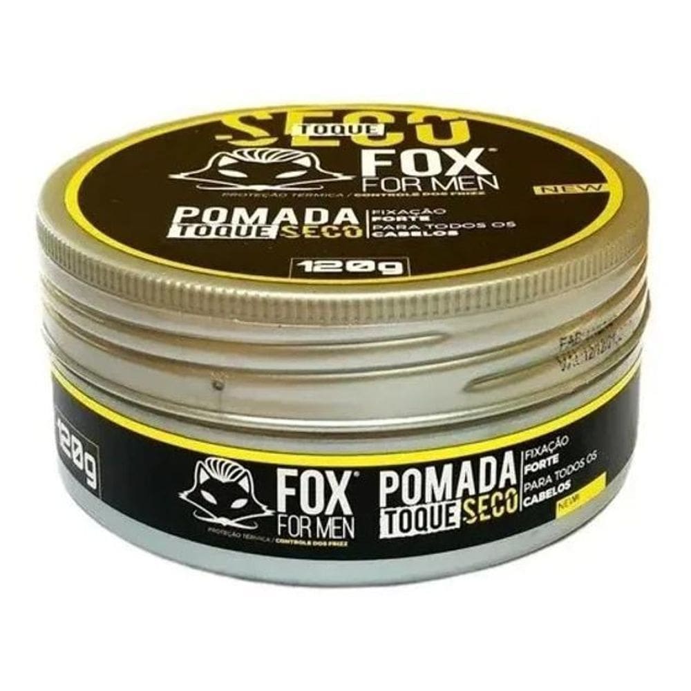 2X Pomada Toque Seco Fox For Men 120G Fixação Forte Matte