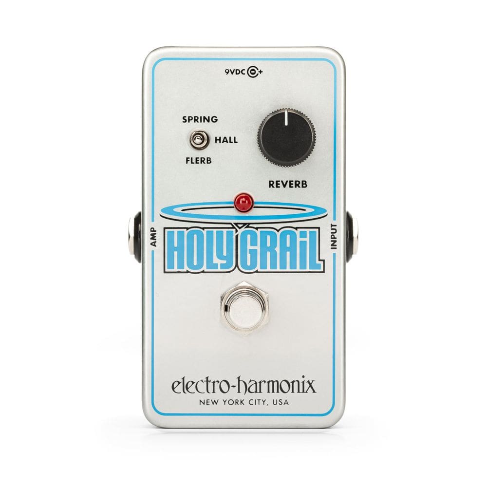 Pedal de reverberação Electro-Harmonix Holy Grail Nano com adaptador de alimentação