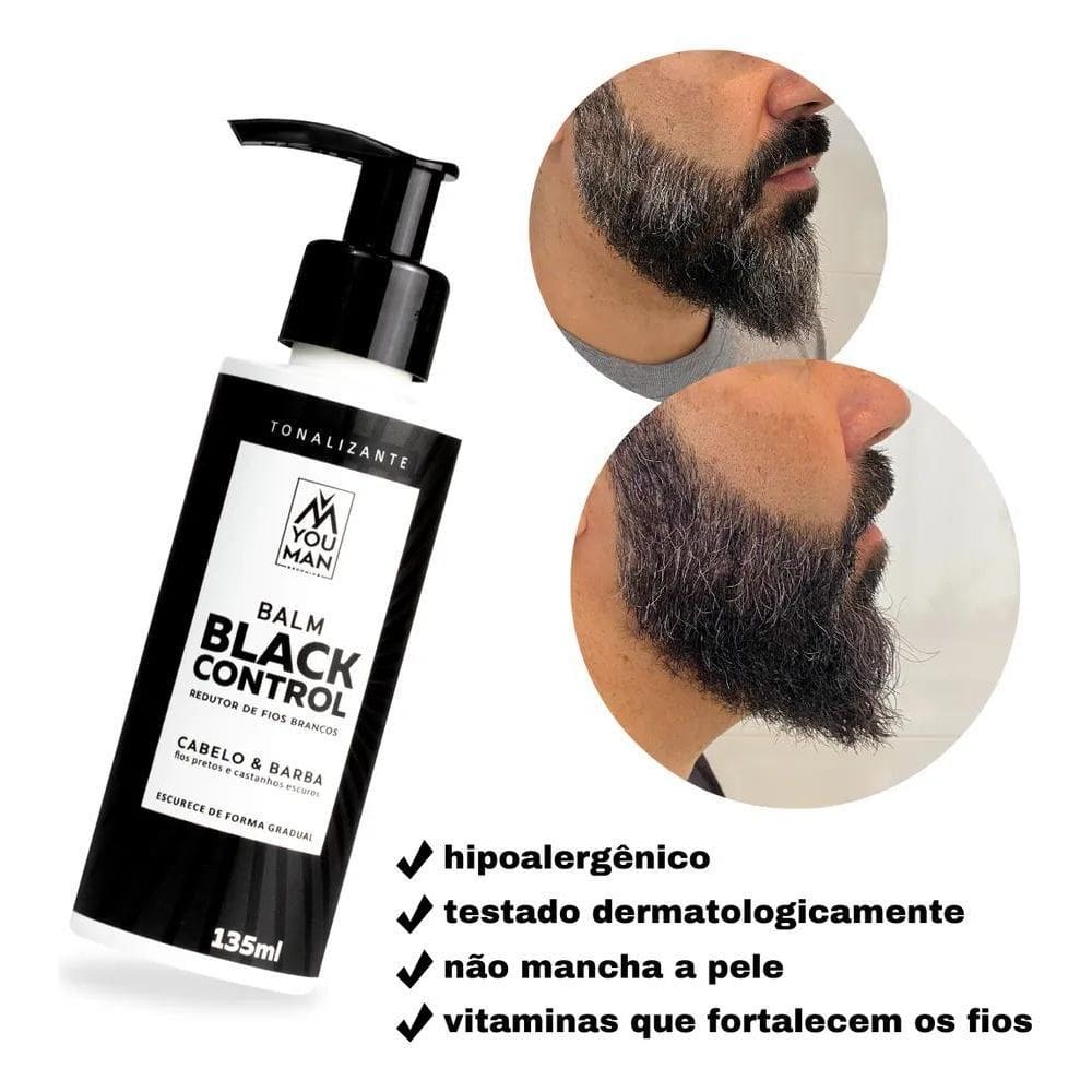 2X Tonalizante Escurecedor Hipoalergenico Black Control Redu