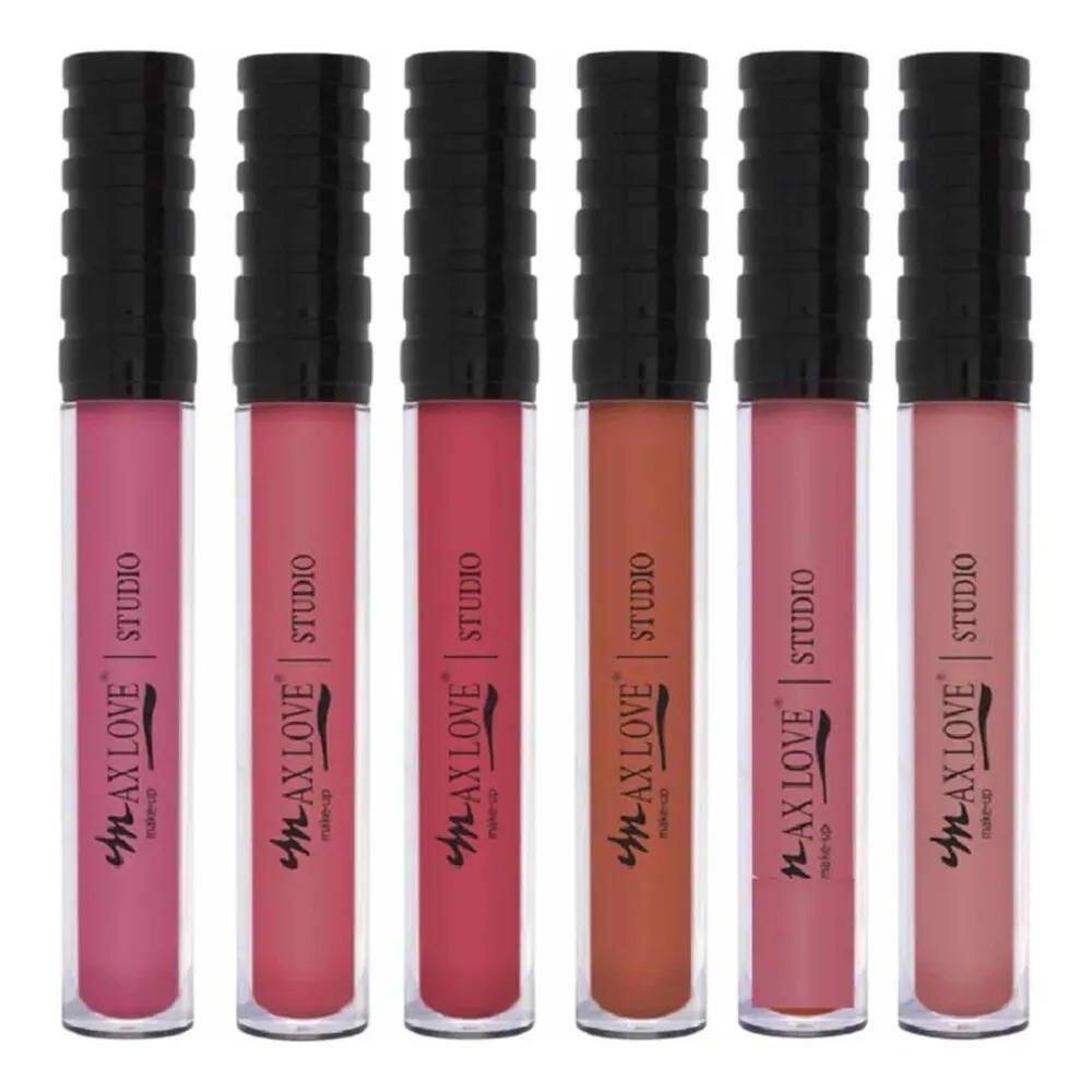 2X Kit Batom Nude Líquido  Max Love 30 Horas 656 A 66