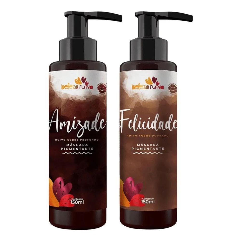 2X Kit Beleza Ruiva Tonalizante Amizade E Felicidade