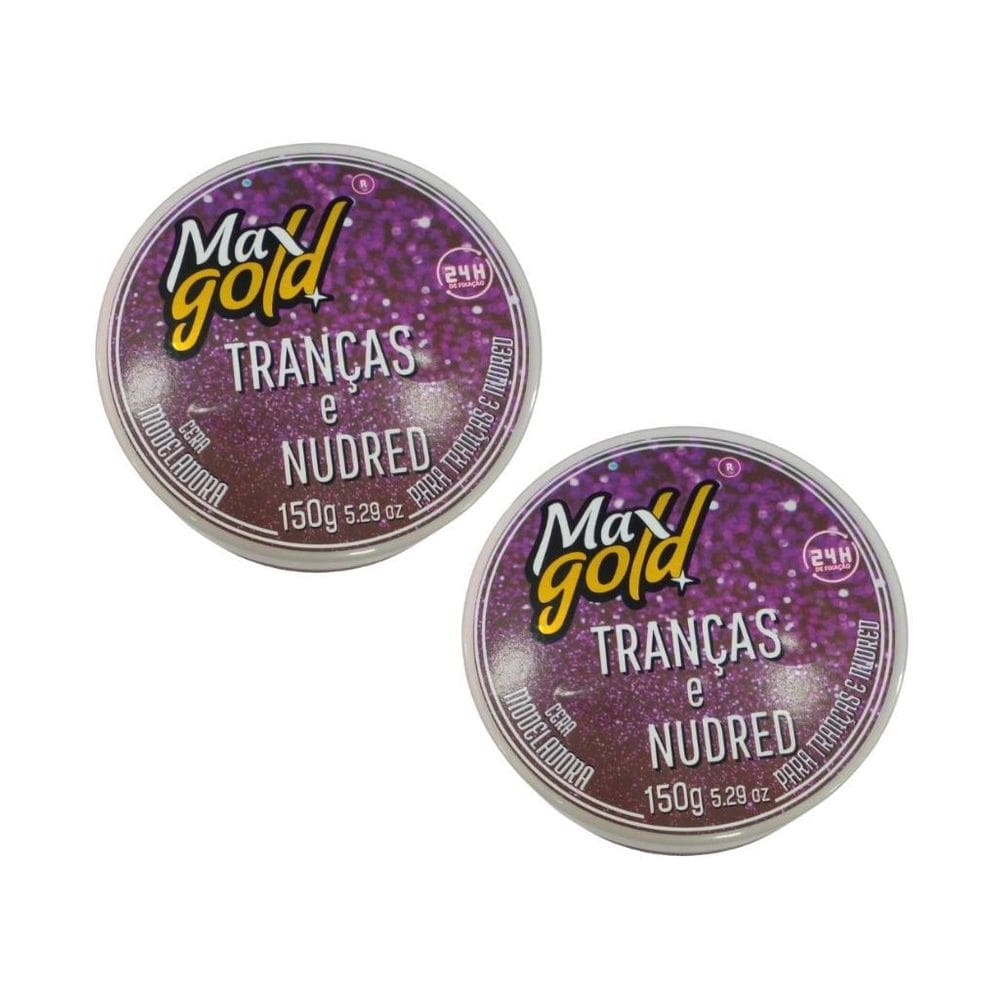 Cera Capilar Maxgold Modeladora Tranças E Nudred 150G - 2Un