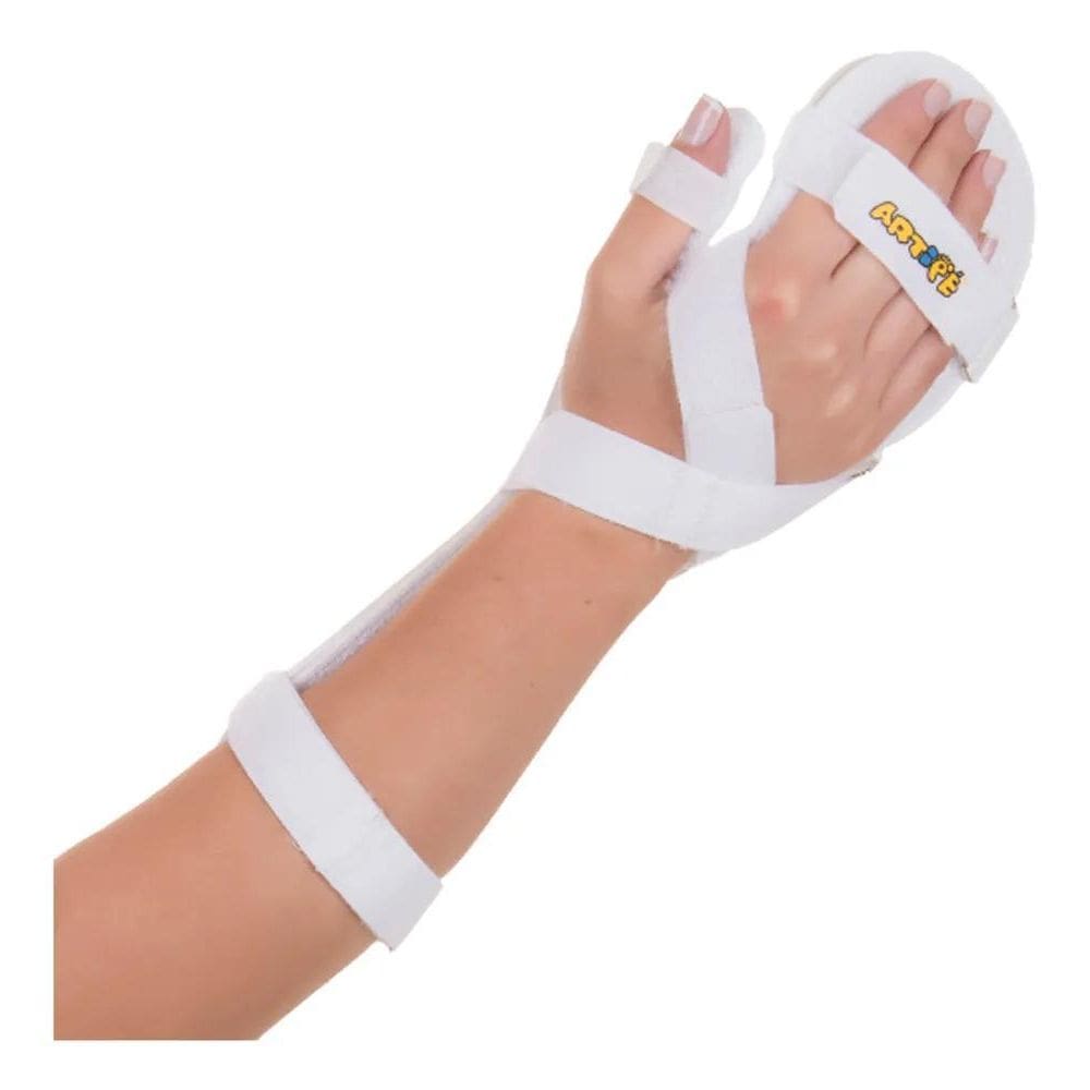 2X Ortese Tala De Pvc Para Punho, Mãos E Dedos Adulto Branco